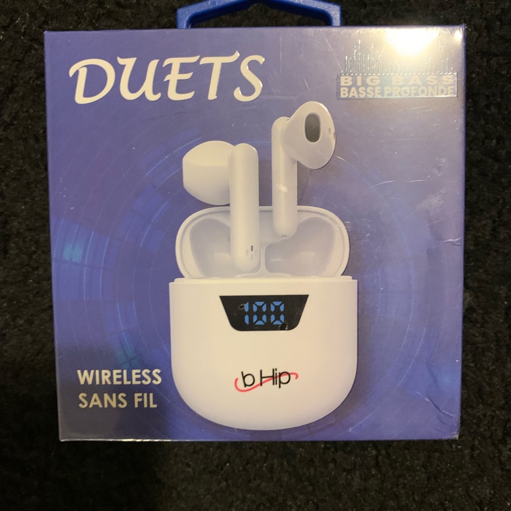 Duets wireless Bluetooth earbuds